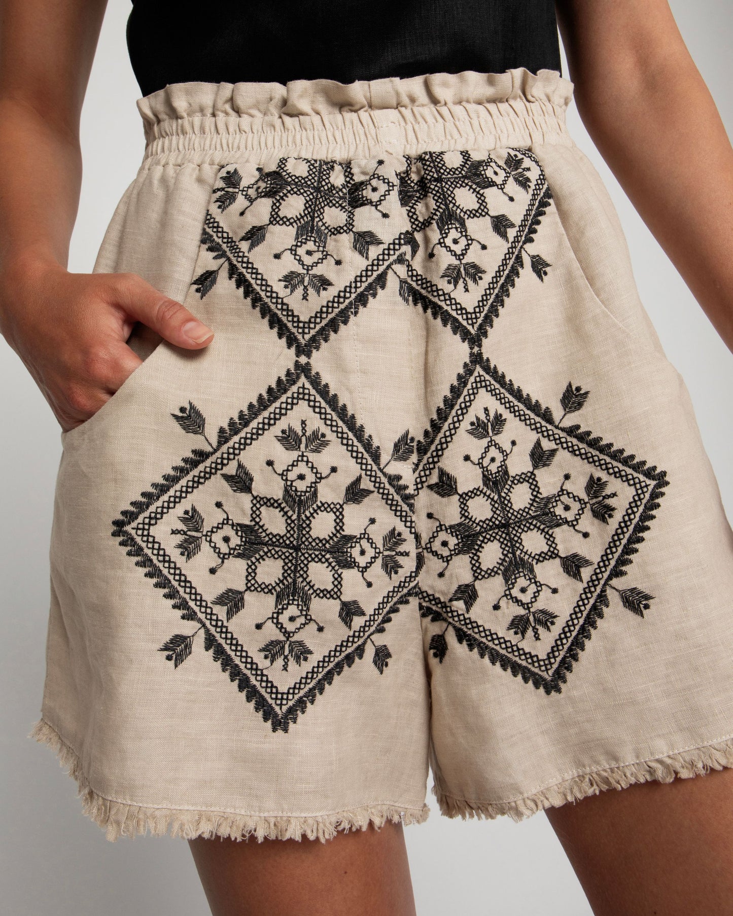 Greek archaic Kori shorts Lefkada