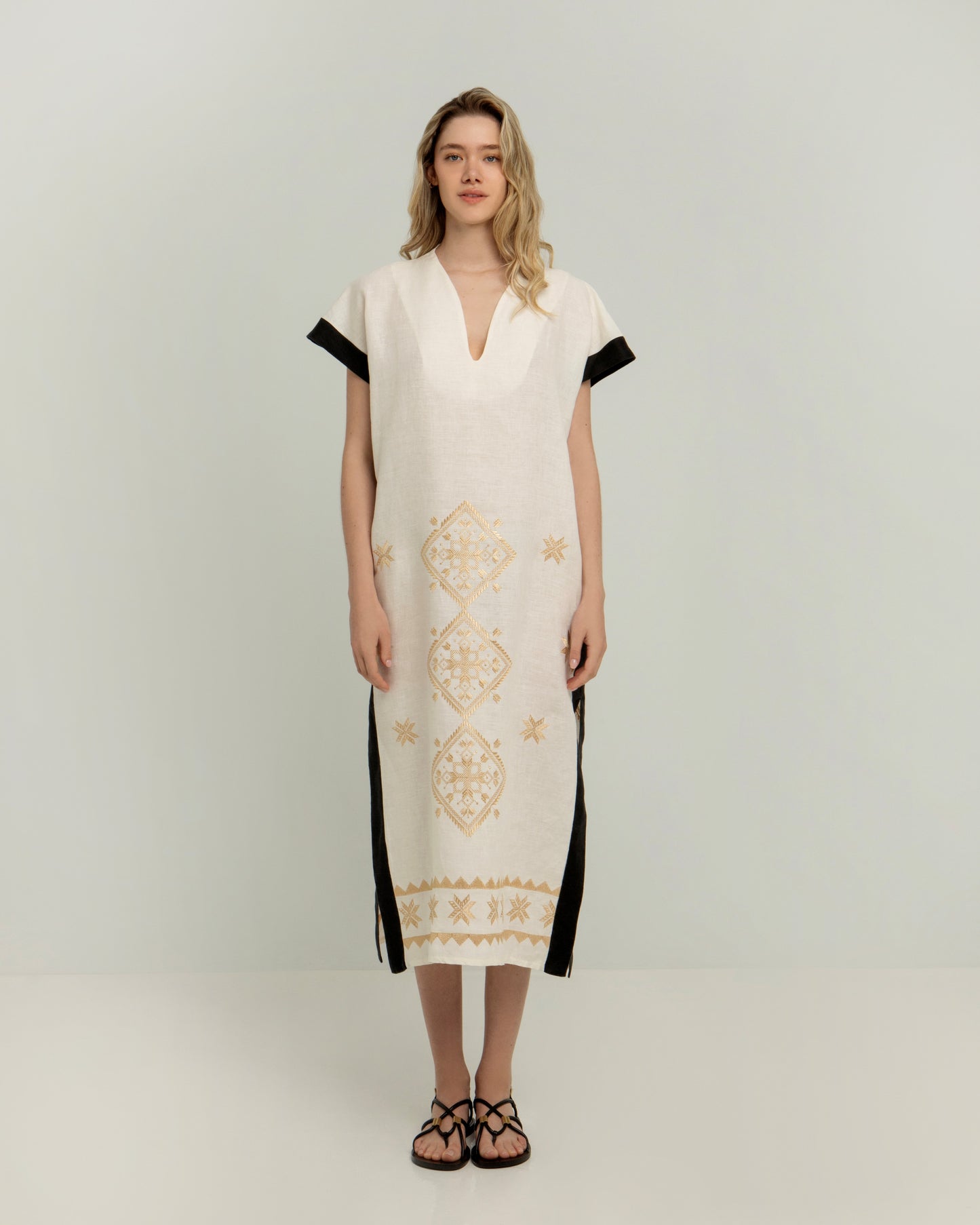 Greek archaic Kori kaftan Lefkada