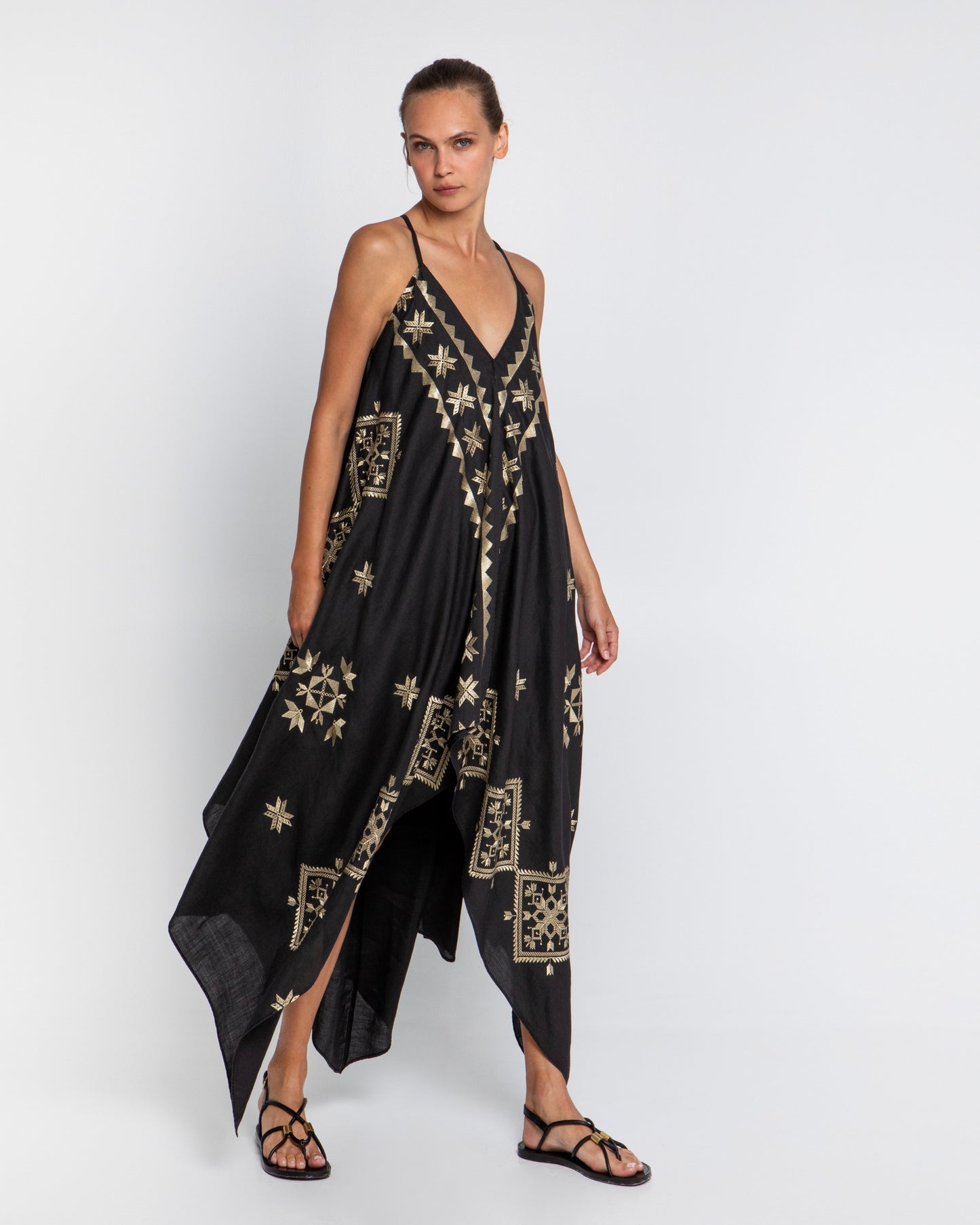 Greek Archaic Kori asymmetrical dress Lefkada