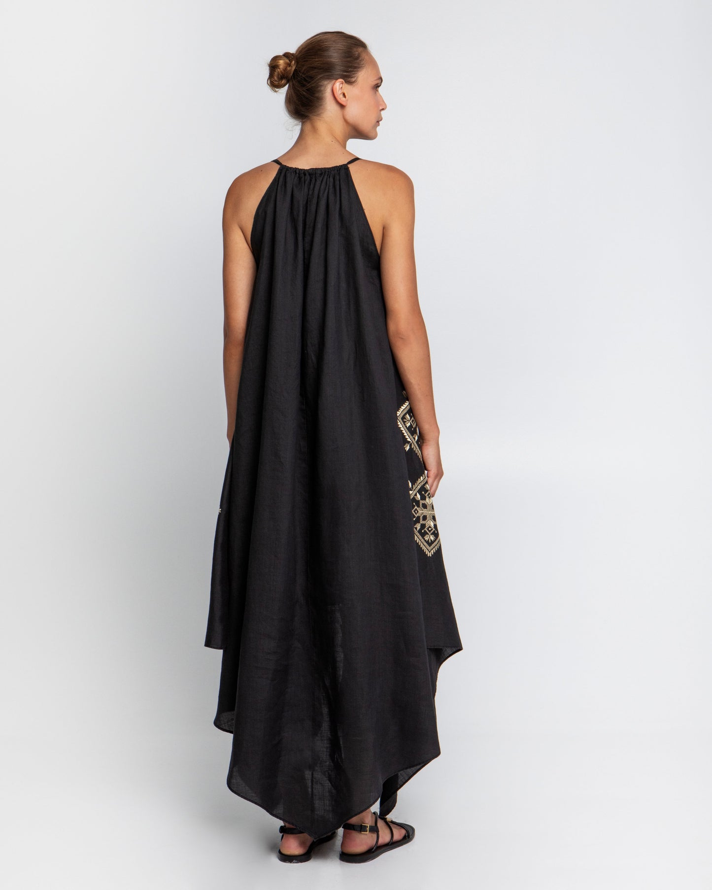 Greek Archaic Kori asymmetrical dress Lefkada