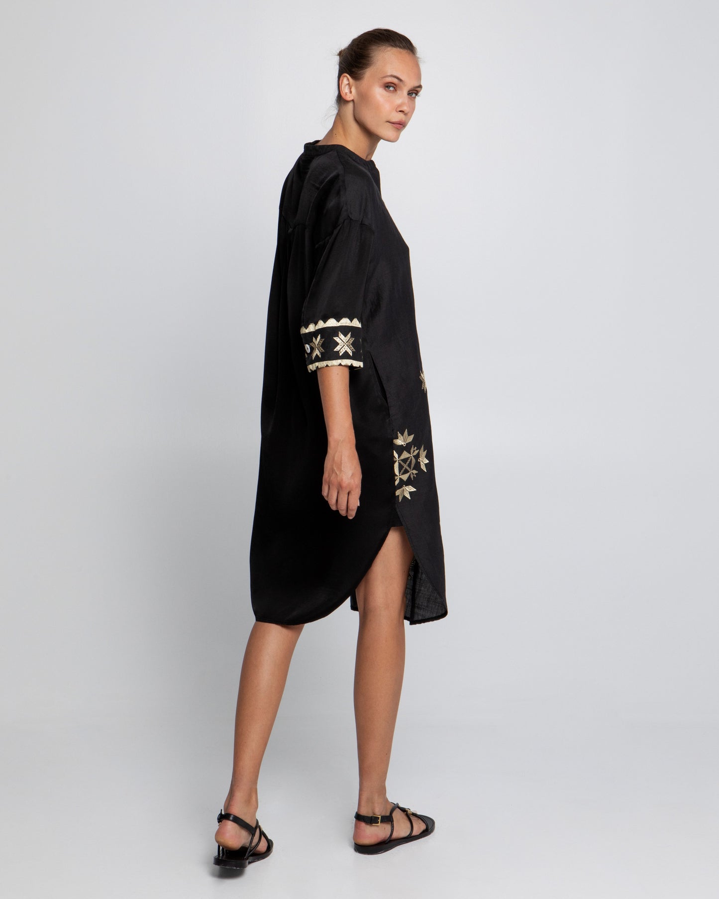 Greek Archaic Kori dress buttoned Lefkada