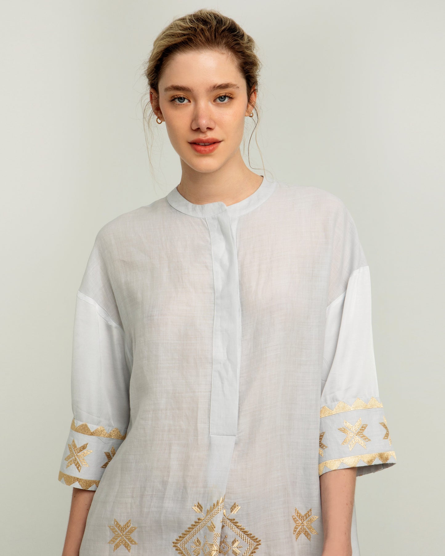 Greek Archaic Kori dress buttoned Lefkada