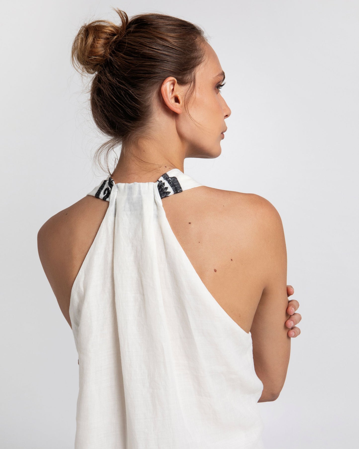 Greek archaic Kori dress sleeveless Crete