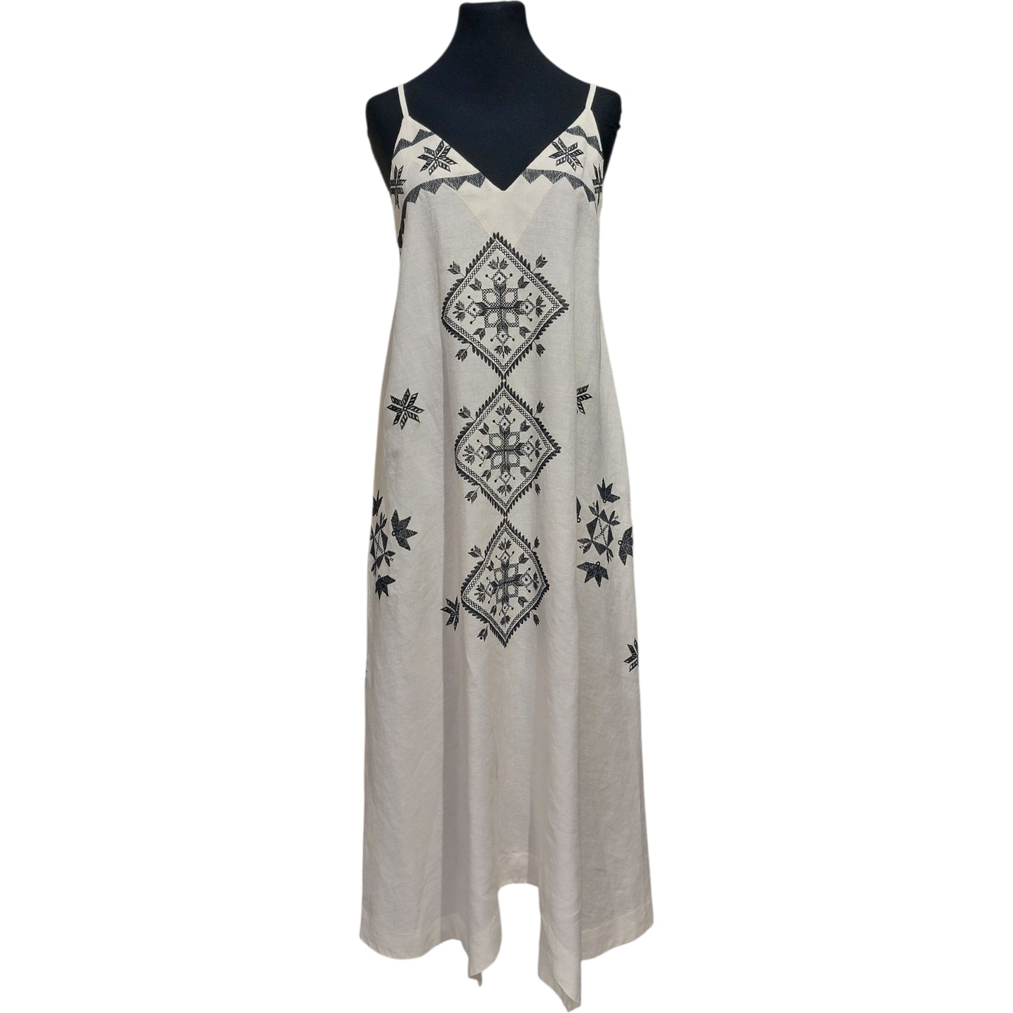 Greek archaic Kori dress with straps Lefkada