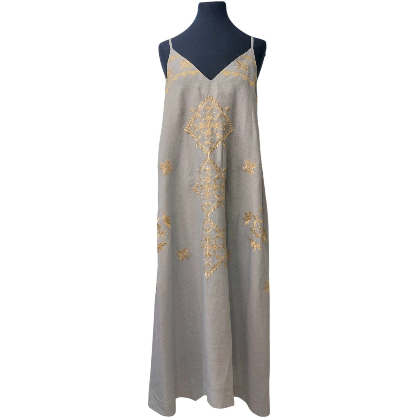 Greek archaic Kori dress with straps Lefkada