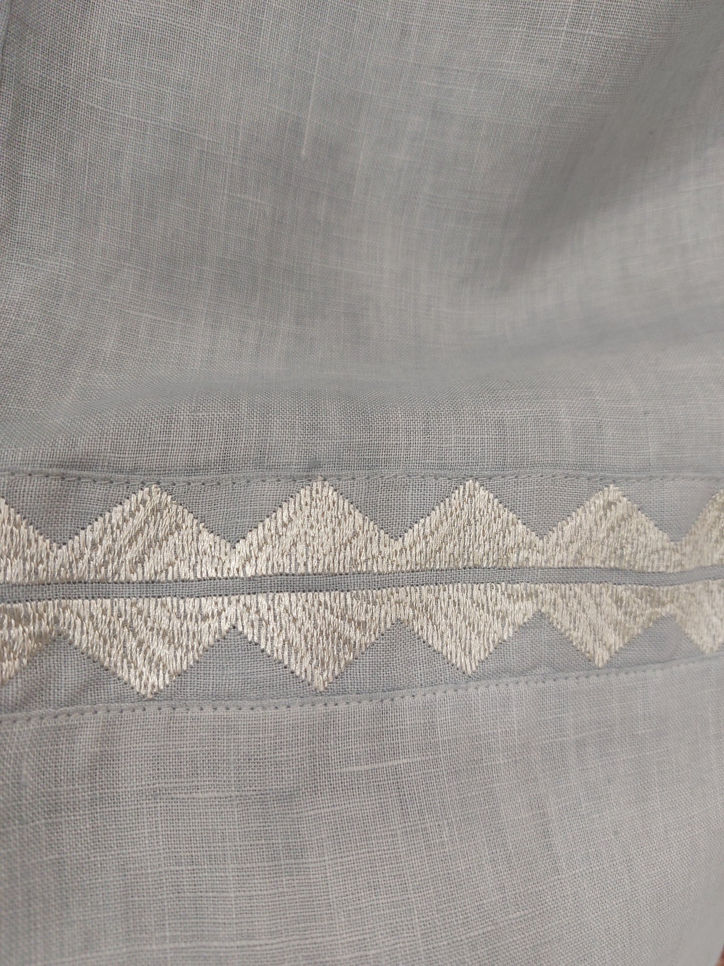 Greek archaic Kori pant with chevron