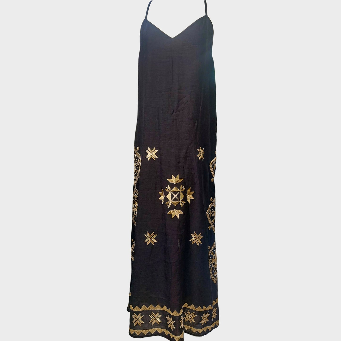 Greek archaic Kori dress with straps Lefkada