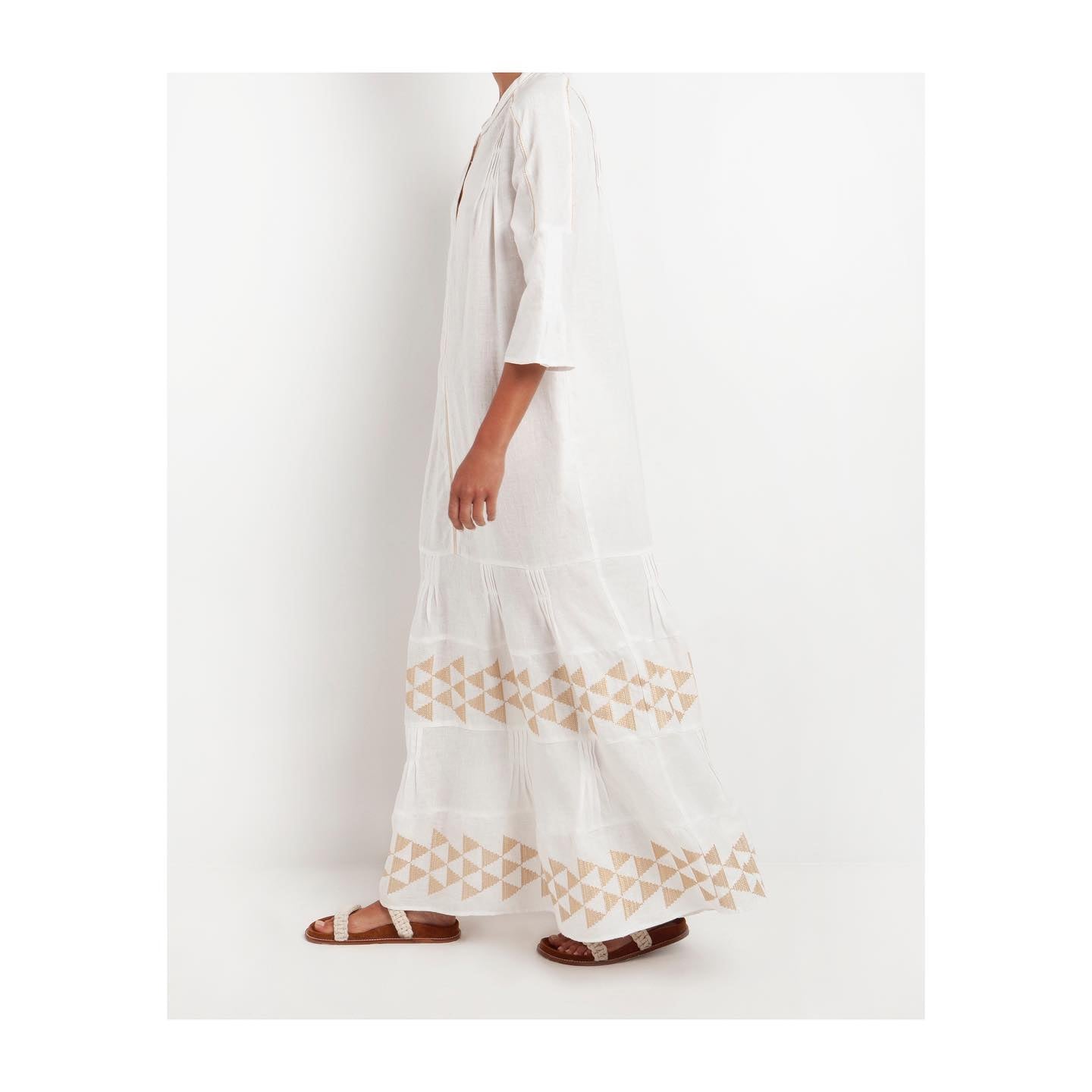 Greek Archaic Kori linen dress