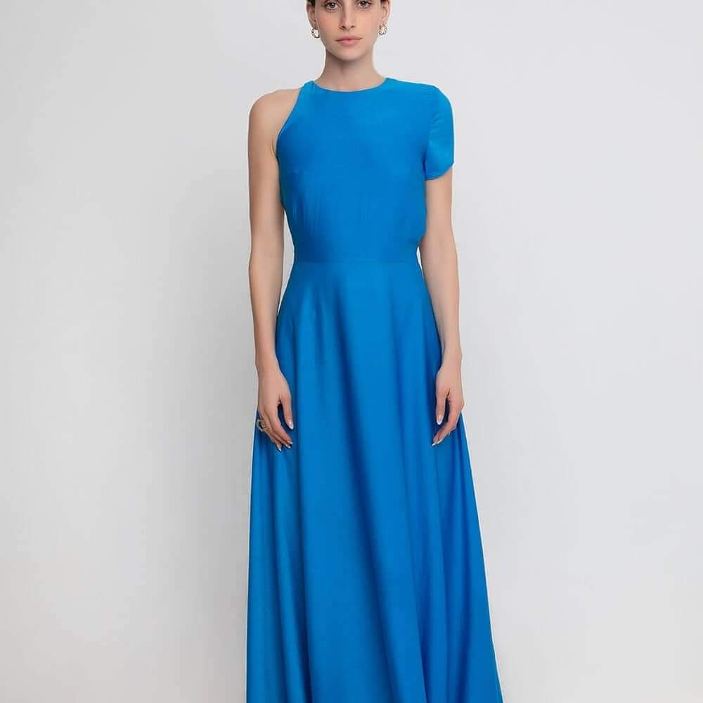 See the sea silk dress