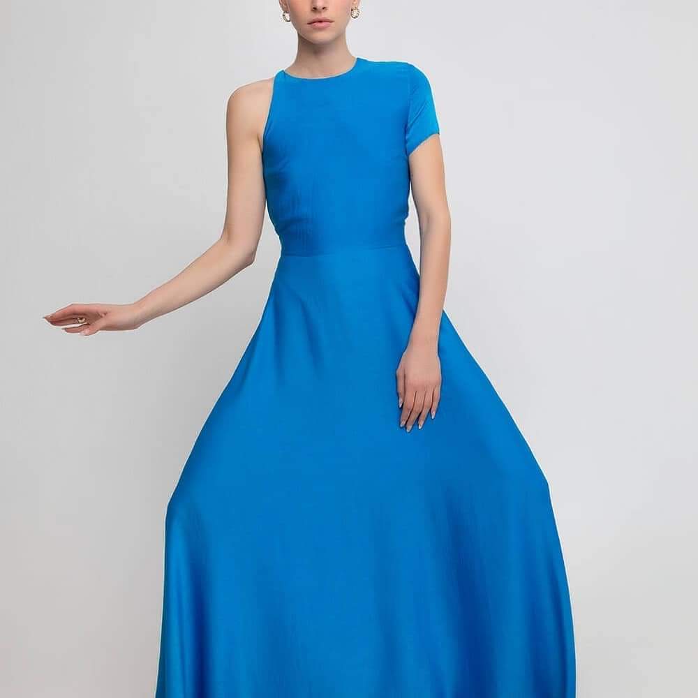 See the sea silk dress