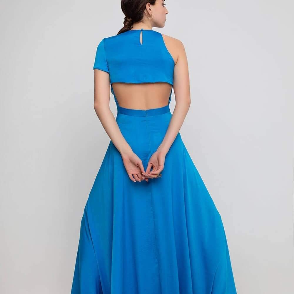 See the sea silk dress
