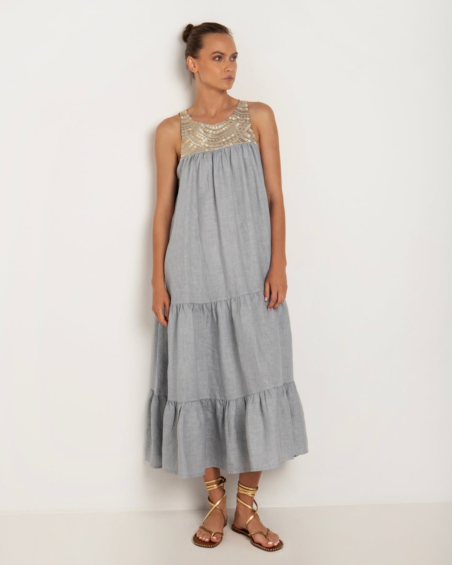 Greek Archaic Kori long dress Triangle