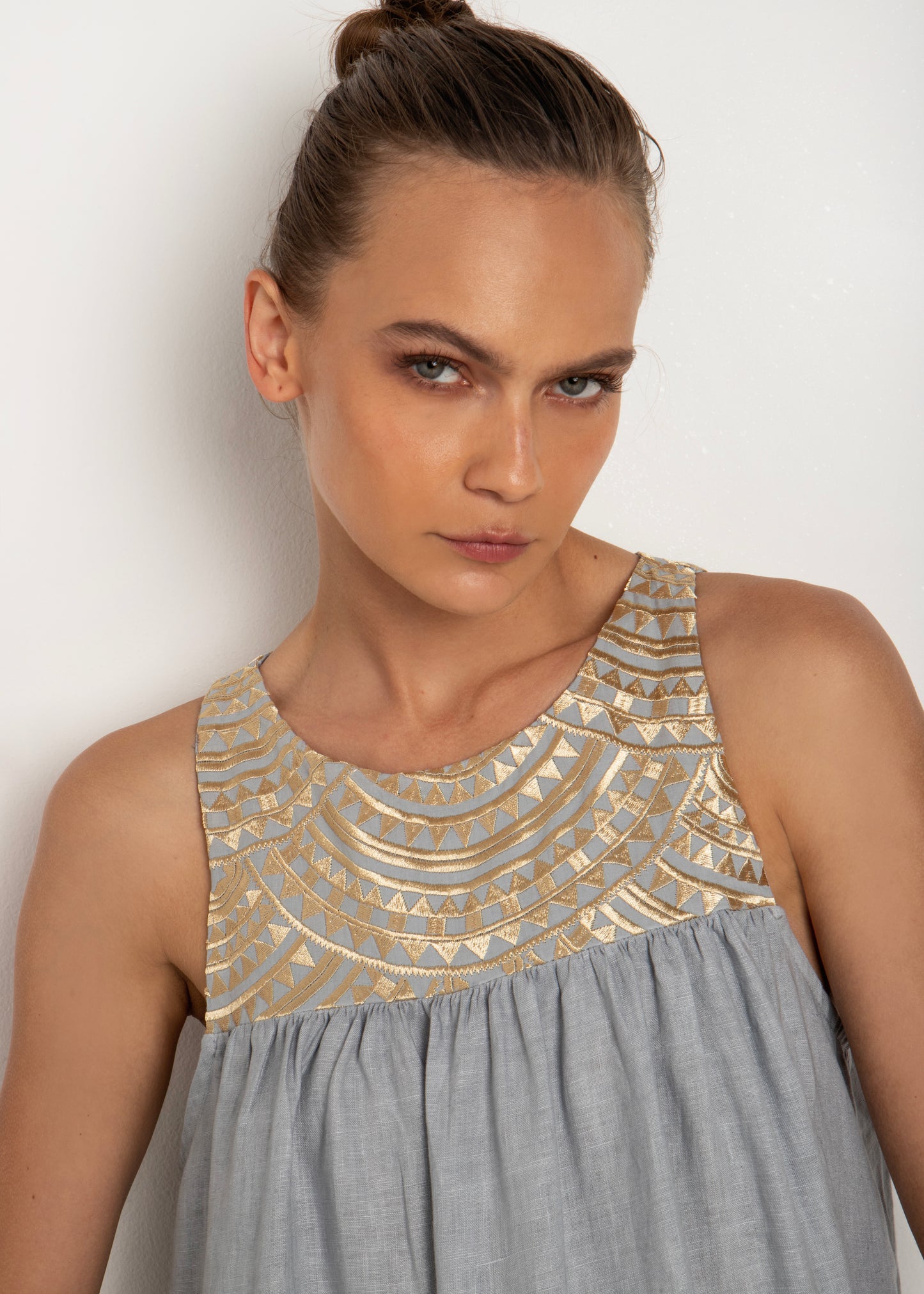 Greek Archaic Kori long dress Triangle