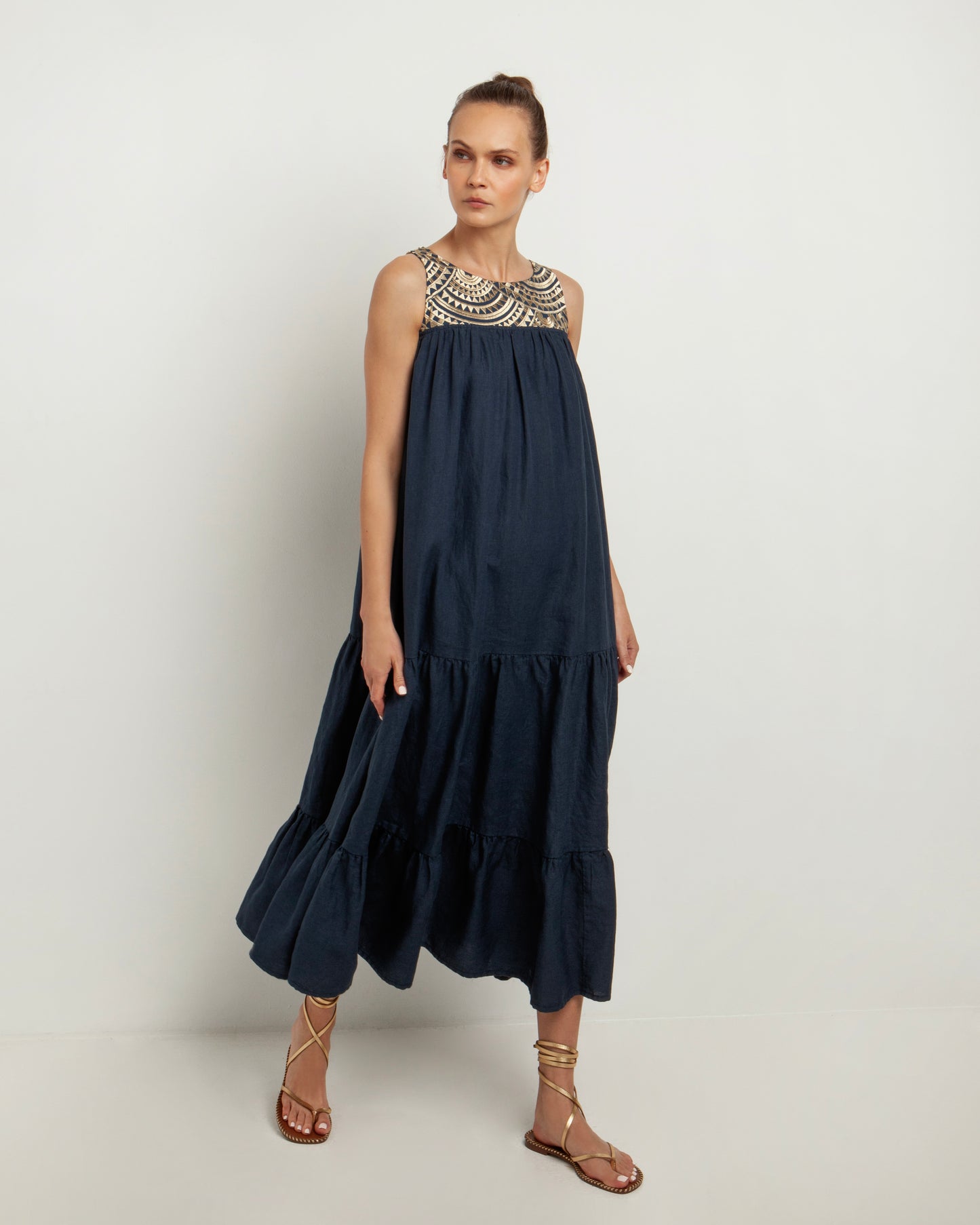 Greek Archaic Kori long dress Triangle