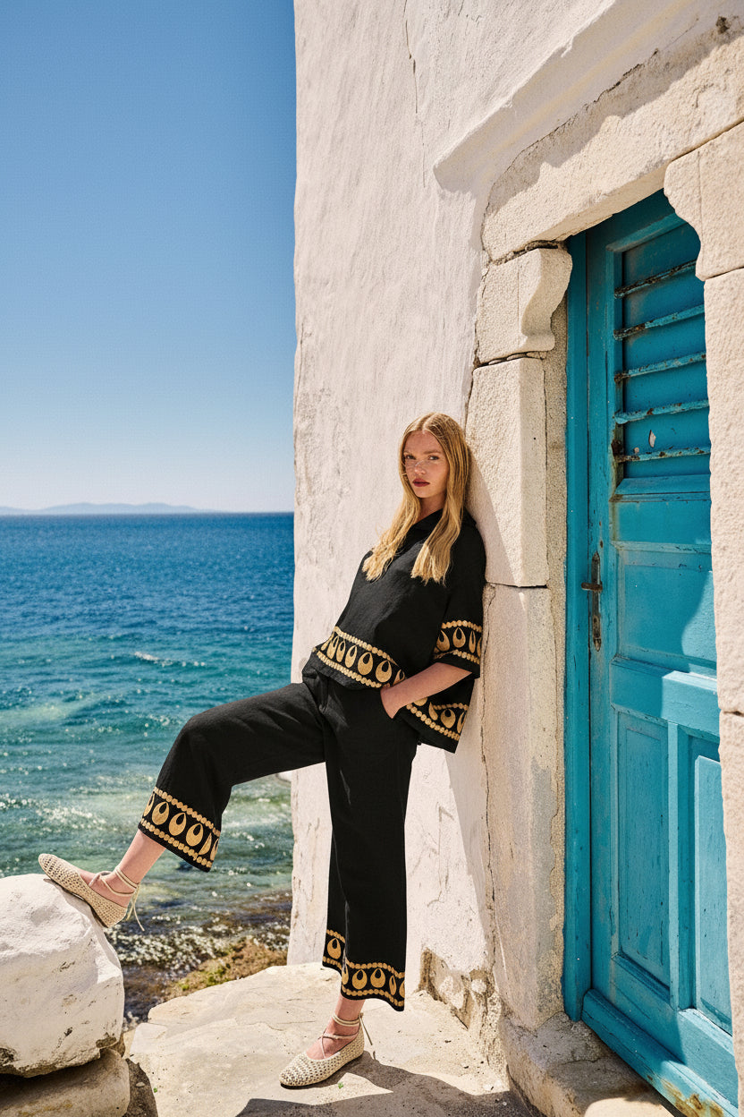 Greek archaic Kori shirt Selene