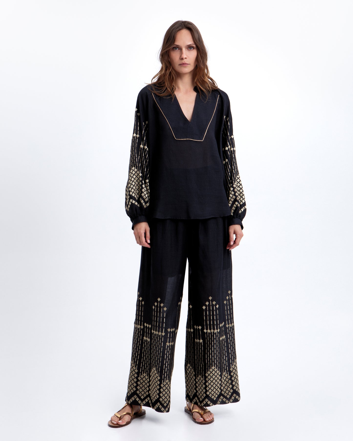 Greek Archaic Kori blouse grape