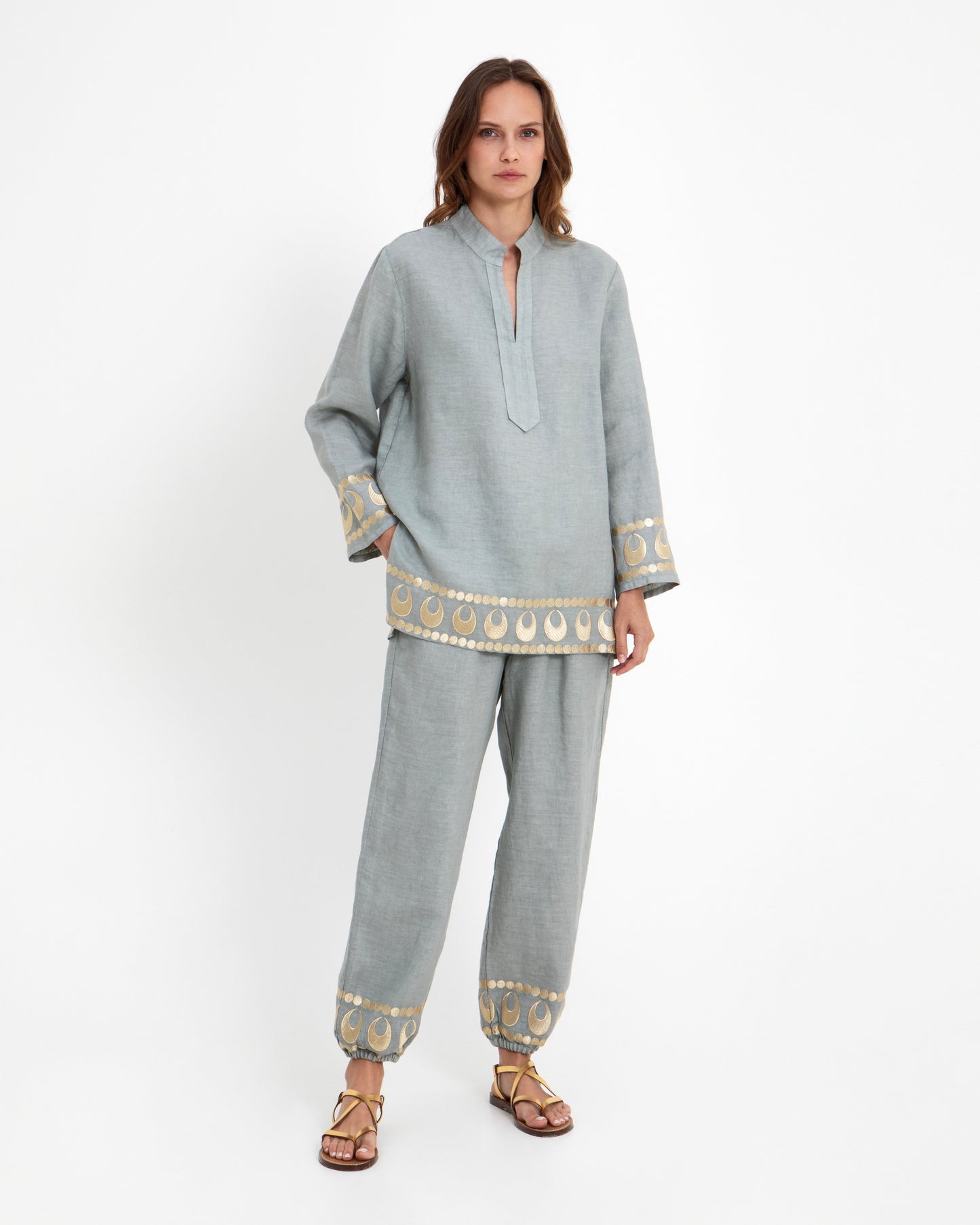 Greek archaic Kori tunic Selene