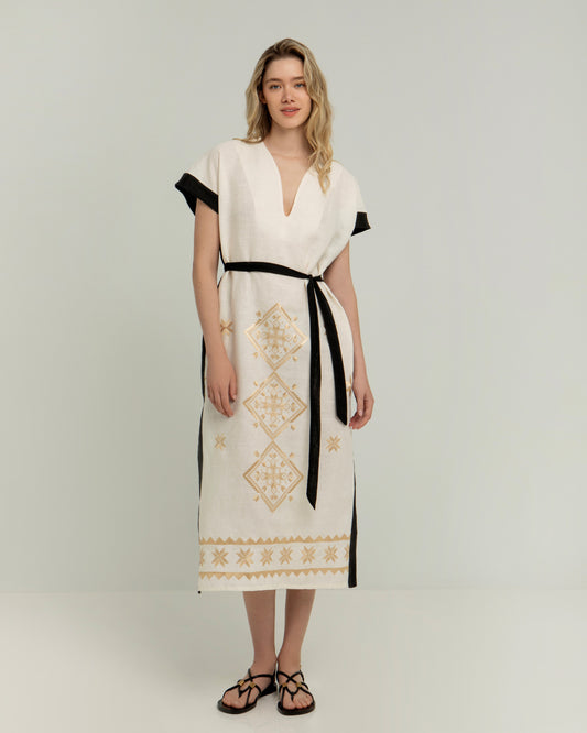 Greek archaic Kori kaftan Lefkada