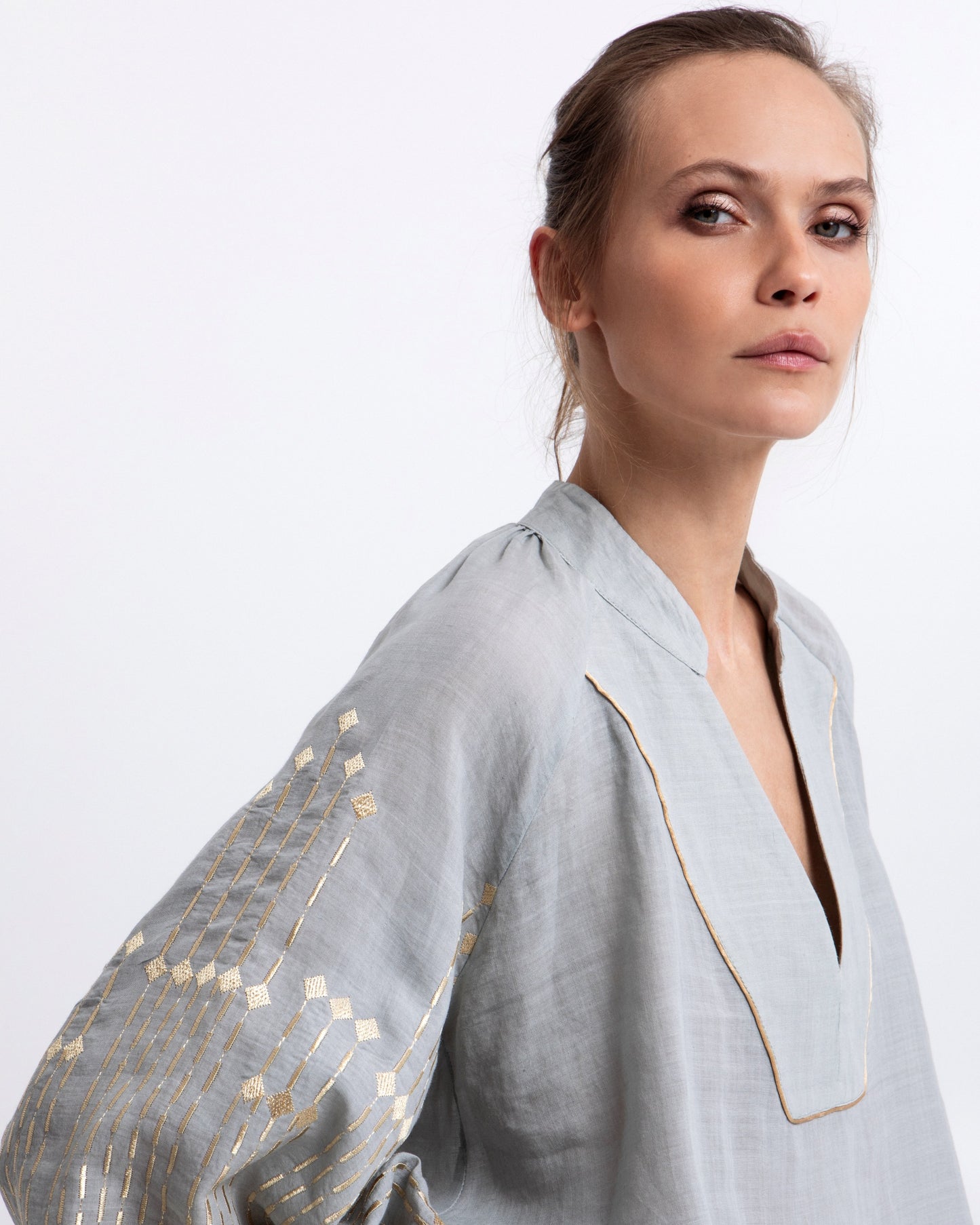 Greek Archaic Kori blouse grape