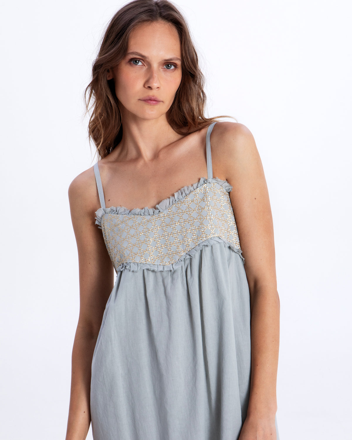 Greek archaic Kori dress Cross