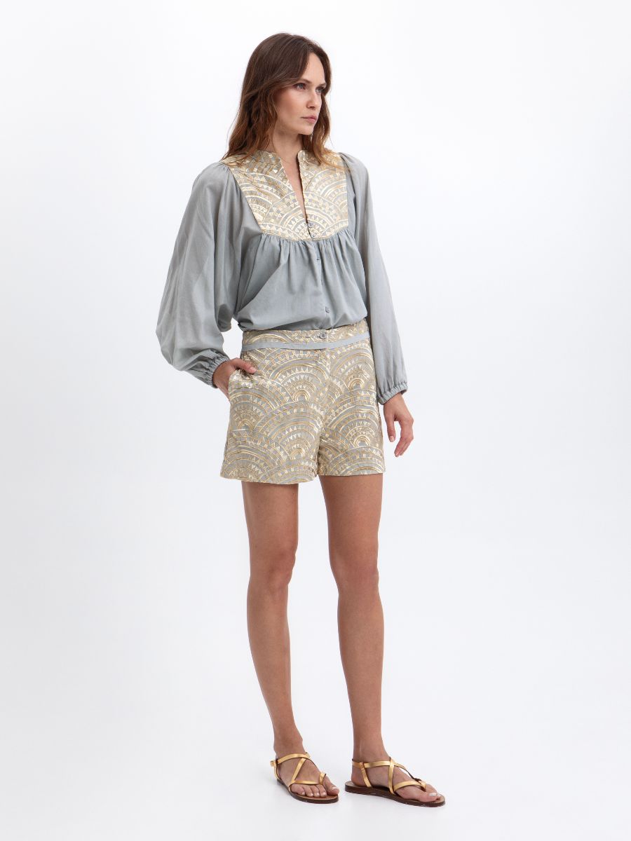 Greek archaic Kori shorts New triangle