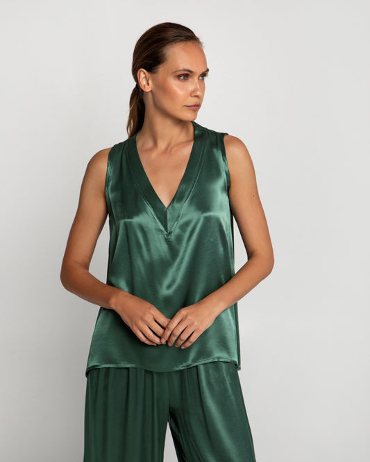 Greek archaic Kori top V-neck