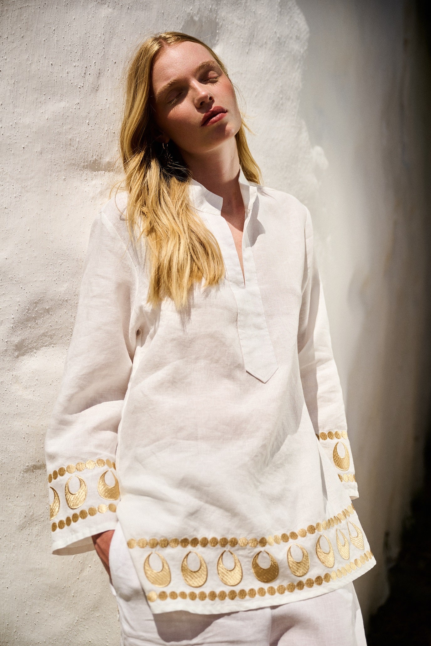 Greek archaic Kori tunic Selene